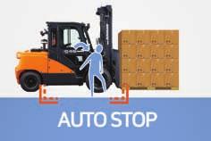 Operator Sensing System (OSS) Whenever the operator leaves the seat, the truck travel and