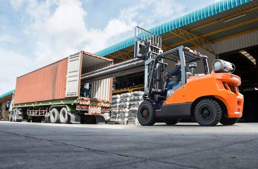 Doosan Industrial Vehicle 02 Leading the way The new world class Doosan 7-Series forklifts continue to