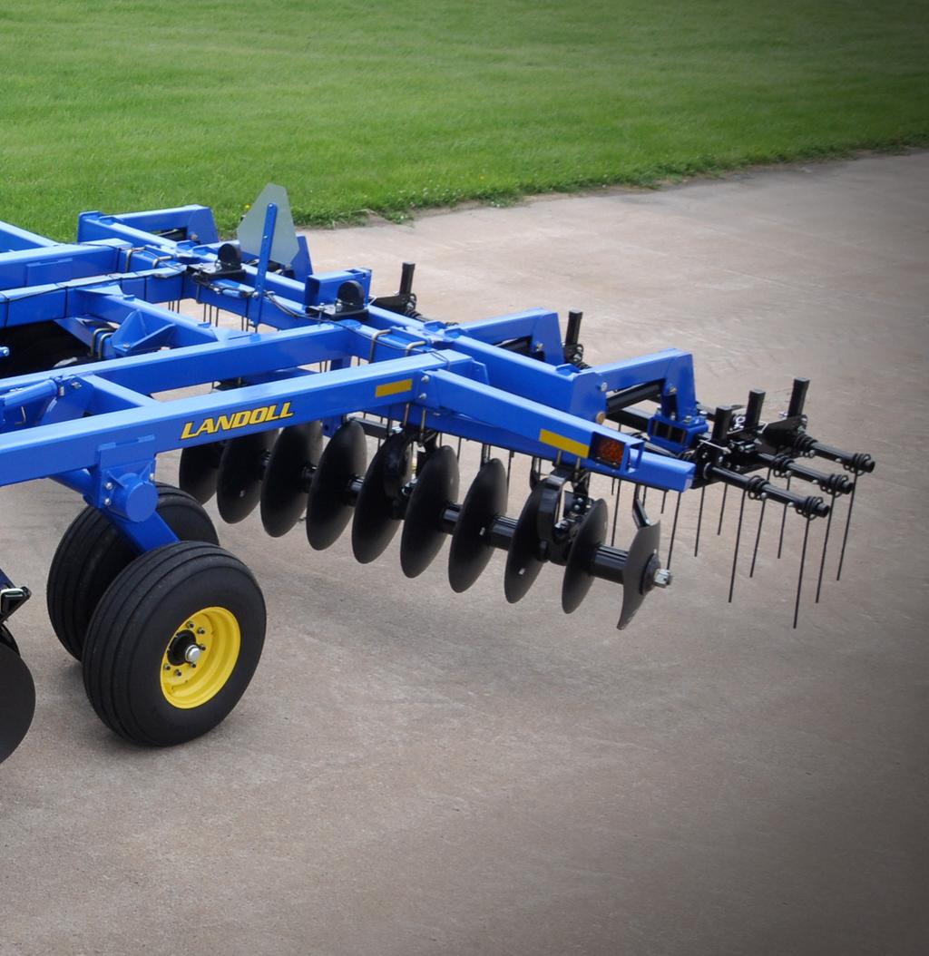 Optional Leveling Attachments 3-Row Coil Tine Harrow Tines are ½ x on 1 centers giving