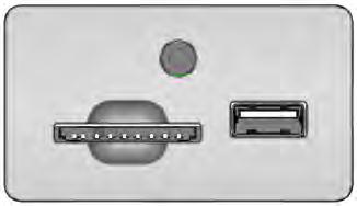 Do this by switching back and forth between the AUX and FM or CD controls. USB PORT E176343 C B A B C Auxiliary input jack (Line in). USB ports. SD card slot. See Entertainment (page 350).