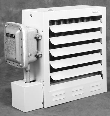 Blower Heater 3-35 kw 10,236-119,420 Btuh 208, 240, 480 and 575 Volt 1 or 3 Phase Built-in Controls Description Type is designed to heat areas classified as hazardous locations to provide primary or