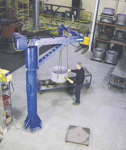 Case Studies Easy Arm In Action: Manufacturing END-USER: Pressure Technology of Ohio Application: Raw materials weighing up to 250 lbs are loaded into a furnace for heat treatment.