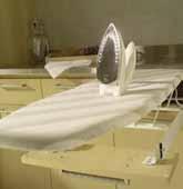 (14 1 /4"-19 11 /16") 950 (37 3 /8") Cabinet inside clear depth 500 mm (19 11 /16") 300 (11 3/4") D E Use the below dimensions to match ironing surface to countertop height.