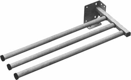 Towel Rack Pull-Out Can be mounted directly below the countertop, to side or back wall Non-slip pull-out towel bars can be pulled out with ease to a distance of 765 mm