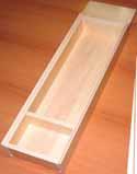 mm ( 3 /8") base provides a sturdy bottom 75 (3") 470 (18 1/2") 50 (2") 50 (2") 50 (2") Cutlery Tray Material: plywood, birch
