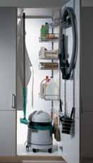 Shelf Standard System With special clip-on accessories Provides storage space for cleaning supplies and equipment such as vacuum cleaner accessories With an installation width of only 315 mm (12 3