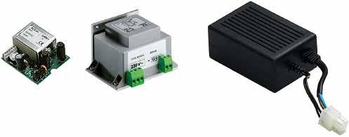 CAMERA POWER SUPPLY Can be installed inside the housing Available in different versions, 120/230Vac input and 24Vac/12Vdc output.