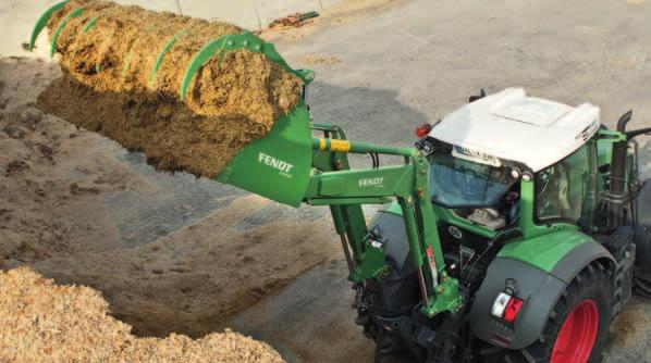 The back-end loader for 800/900 Vario 16 17 Back-end loader lifts higher The solution for high-horsepower tractors Fendt offers a special solution for loader work with the 800 and 900 Vario: the
