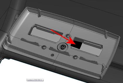 then mark the opening with a marker and remove the #0 screw and the pedestal.