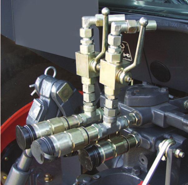 The valve handle is located close to the cab rear window, in most cases, for easy access