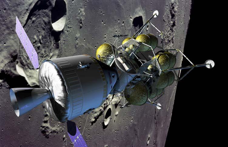 enter lunar orbit LSAM