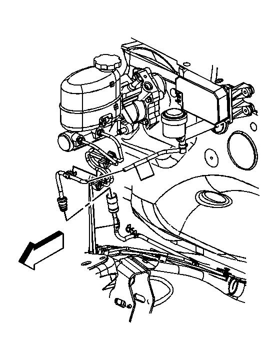 Fig. 11: Clutch Master Cylinder To Clutch Actuator Cylinder Quick Connect Fitting (NV 3500 or NV 4500 Transmission) 7.