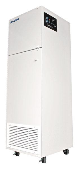 AF2000 Industrial Grade Air Purifier SOURCE CAPTURE ARMS Designed to handle high concentrations of chemicals, gases, odors, particles and biological contaminants, the AF2000 delivers superior air
