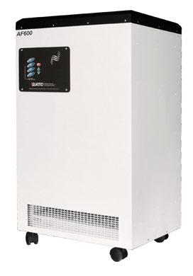 The AF600 features interchangeable, pleated and chemical filters that allow the unit to be easily reconfigured on-site for particle or chemical filtration, or both.