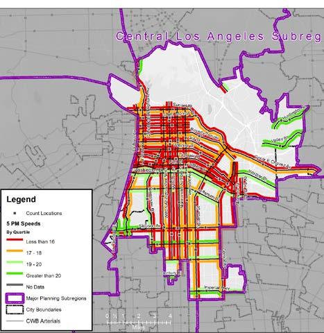 However, this service is increasingly slow and unpredictable: bus travel speeds average below 10 miles per hour throughout the day on major arterials within the Study Area, with the lowest average
