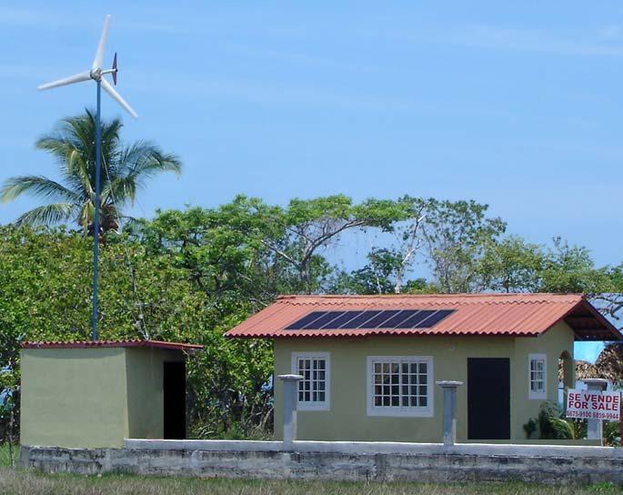 2,600W Wind/Solar Hybrid System HY-W2S6 Performance: 160-400 AC Kilowatt-hours (kwh's) per month (depending on wind and solar resources) Recommended for: Typical off-grid homes, schools, clinics, etc.