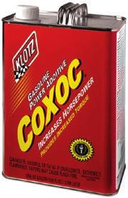90 COXOC Oxygenator for pump or race gasoline Carries an additional 37% oxygen into the fuel mixture Increases torque and horsepower across power band Best and safest oxygenator formulated for