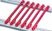 GUIDE RAILS FOR PLUG-IN UNITS AND FRAME TYPE PLUG-IN UNITS, ONE-PIECE, GROOVE WIDTH 2 MM For plug-in units and frame type plug-in units Standard With DIN connector fixing as standard Assembly - can