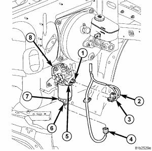 Fig. 54: Water-In-Fuel (WIF) Sensor components The combination drain valve/water-in-fuel (WIF) sensor (6) is located on the bottom of the fuel filter/water separator filter canister.