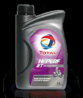 -TOTAL HI-PERF 2T SCOOTER has been enhanced by adding synthetic base oils to provide high protection for