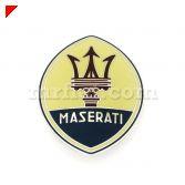 Part: AR-EB-043 OEM tridente front emblem for Maserati produced from 1994-95 models. This emblem is 60 mm.