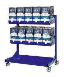 The system saves up to 80% space with the empty packages as compared to package canisters of