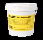 : 1340105 RAVENOL Amber Getriebefließfett NLGI 0 Specification to DIN 51 502: GP0K-30 Lithium saponified multipurpose grease for the lubrication of heavily loaded trucks and trailers, roller and ball