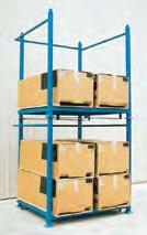 (A) Special redundant stacking systems allow units to be internested for space saving storage when not in use.
