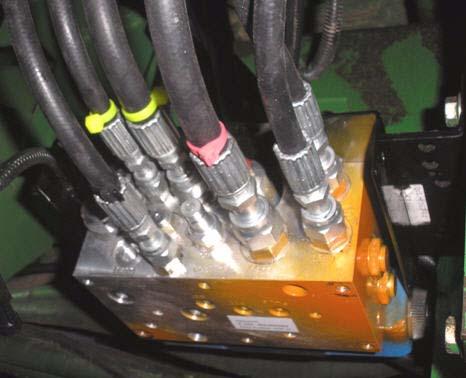 Orbitrol Pressure Hose Connection 6. Connect the AutoFarm pressure hose to the PRESS port on the AutoFarm valve.