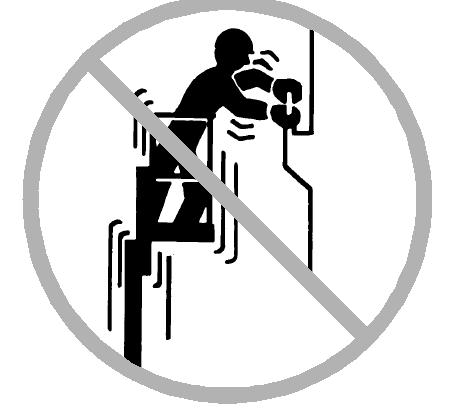 Safety rules of lifting personnel Tip-over Hazards Do not raise the platform Unless press down on the foot pedal to lock the brake.
