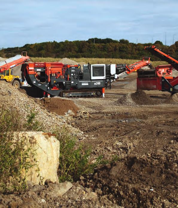 It can operate either independently or in conjunction with other members of the Sandvik product line in recycling or construction applications.