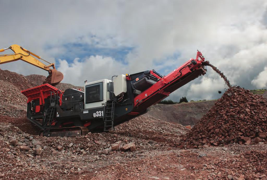40m / 11 2 (h) WEIGHT 46,860 kg / 103,310 lbs HIGH CAPACITY CRUSHING The QJ331 is the latest development to the mobile jaw crusher range, which is aimed at operators looking for a more economical