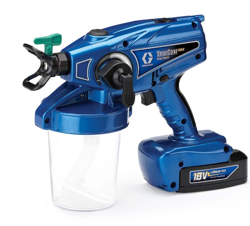 Finish cordless sprayer is designed specifically for small fine finish projects.