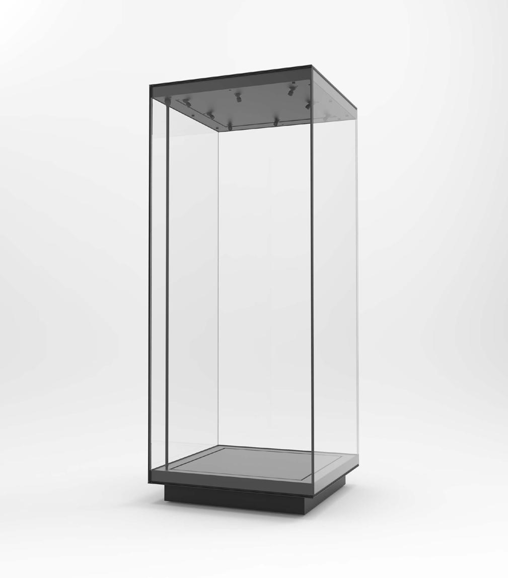 STANDARD INFINITY SHOWCASE TECHNICAL SPECIFICATIONS CONCEPT easy to assemble & disassemble no loose parts modular system with a hinged door opening 90 GLASS 11.