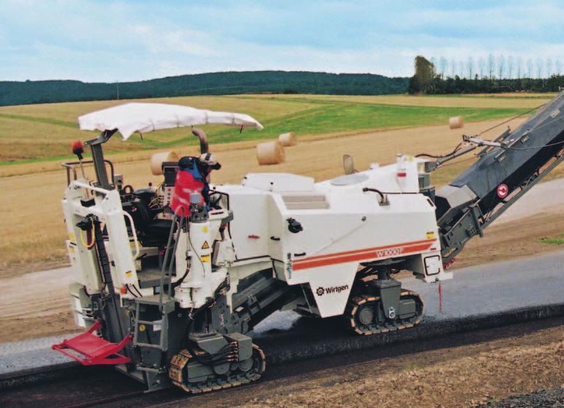 Cold milling machines W 1000 F and W 1200 F: the flexible ones in the 1-metre class The W 1000 F and W 1200 F have proved their value for removing complete carriageway constructions in a single pass.