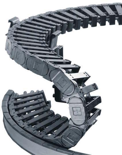 TwisterChain - Circular and Spiral Movements Twister- Chain TwisterChain Select this modular "spiral" E-Chain for: igus TwisterChain for cirular motions up to 520 Spiraly motions Fast cable change