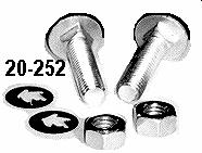 00 R STAINLESS STEEL BUMPER MOUNTING KITS Made for modified or custom applications, Includes all bolts, nuts, washers in stainless steel, nuts are self-locking stainless, kit is complete to mount all