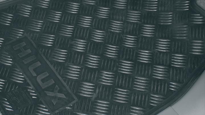 All Weather Rubber Floor Mats Toyota Genuine All Weather Rubber Floor Mats are tailor made for HiLux.