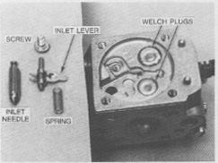 15-The inlet lever is under spring tension.