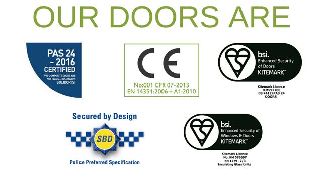 Solidor is our British made, Hardwood Core, Plastic Coated, premium composite door that contains