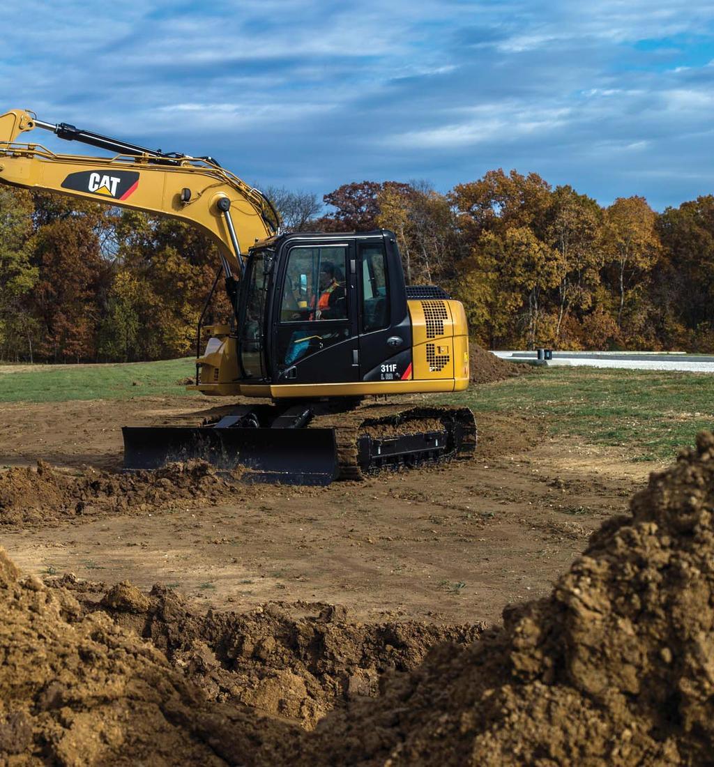 The Cat 311F RR delivers fuel savings and performance