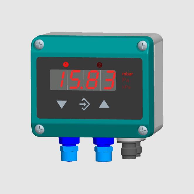 DE46 Digital Differential Pressure Switch / Transmitter The DE46 is a multi-function differential pressure switch with an optional transmitter signal output.