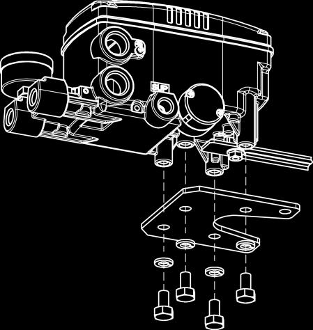 3.3.1 Safety Proper bracket must be made in order to adapt the positioner on the actuator yoke. Please consider following important points when a bracket is being designed.