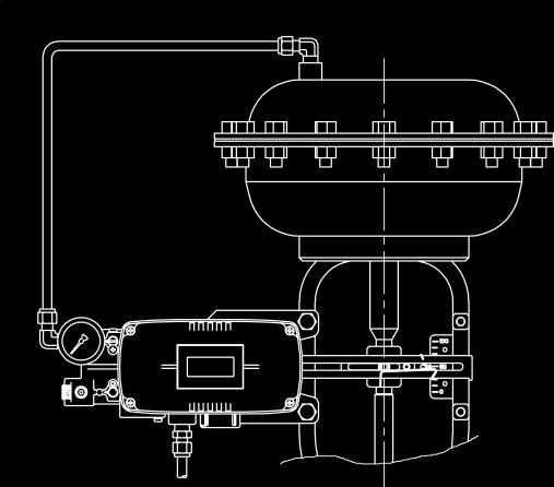 4.4 Connection Piping with actuator 4.4.1 Single acting