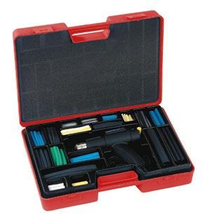 Shrink-Kon Set Shrink-Kon - Thin wall heat shrink tubing - A kit comprising PLG heat shrink with or without hot air tool in a hany carry case - Maintenance an repair, research an evelopment, small