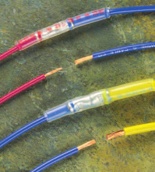 TERMINALS & CONNECTORS Step Down Butt Connectors Part No. Wire Colour Stripe Qty/ Range Side 1 Side 2 Pkg.