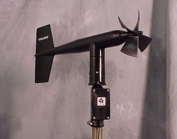 Both the propeller and vertical shafts use stainless steel precision grade ball bearings. Propeller rotation produces an AC sine wave signal with frequency proportional to wind speed.