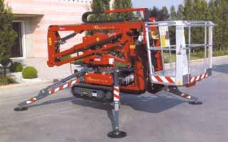 10m (20ft) Machine Height 1.90m (6ft 3in) Travel Speed 3.4kph (2.1mph) Turning Radius 4.20m (13ft 9in) Cage Size 1.10m x 0.