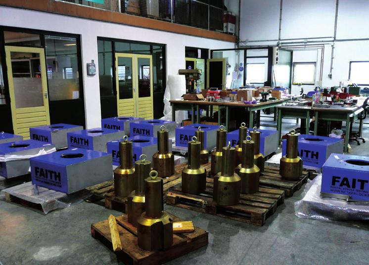 (FAITH: Fail Action Integrity Test Handling System) The FAITH system is mounted between the valve and the actuator and is customised to fit; electronics can be added to create feedback to