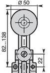 Series Actuator BM BP CM E44/H44/M44 - Ø 50mm Rubber roller lever E44 H44 E44 M44 Adjustable Ø 22mm roller lever E51/H51/M51 nylon roller E52/H52/M52 stainless steel roller E53/H53/M53 stainless